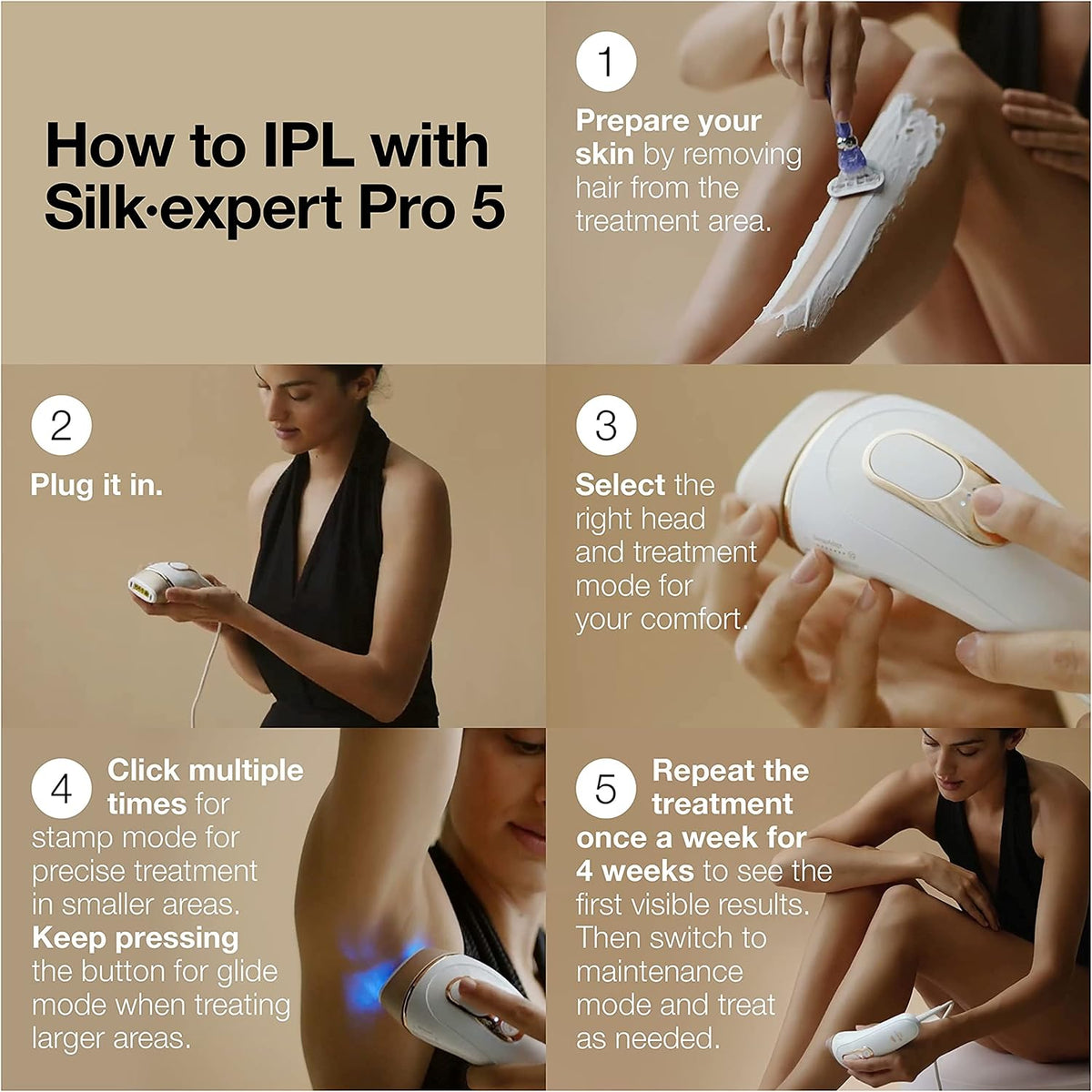Braun Silk Expert Pro 5 PL5157 IPL Hair Removal Device for Women & Men - New Condition