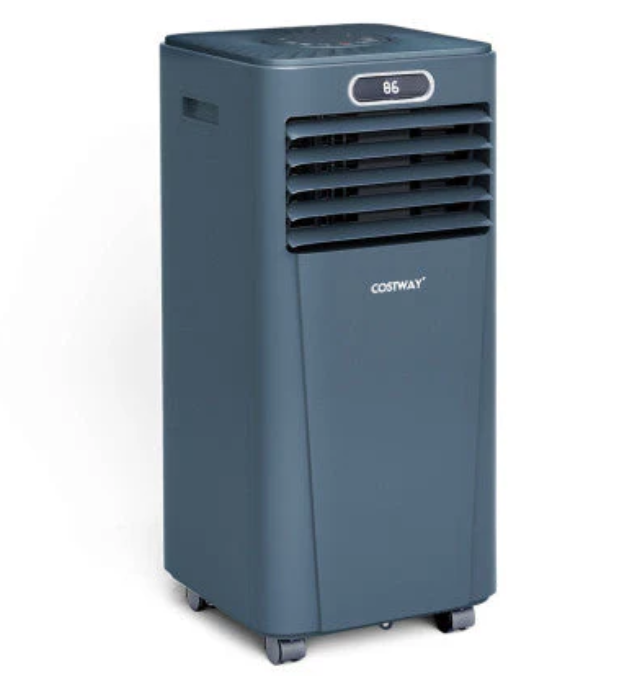 10000 BTU 4-in-1 Portable Air Conditioner with Dehumidifier and Fan Mode-Dark Blue