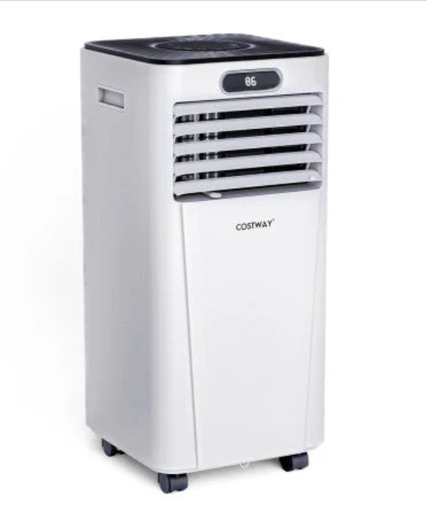 10000 BTU 4-in-1 Portable Air Conditioner with Dehumidifier and Fan Mode-White