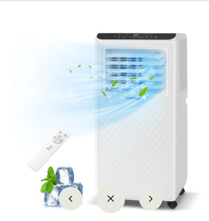 10000 BTU Portable Air Conditioner 3 in 1 Floor AC Unit with Fan and Dehumidifier