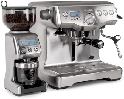 Breville Dynamic Duo Dual Boiler Espresso Machine & Grinder Pro Stainless Steel - Good Condition