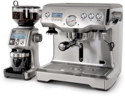 Breville Dynamic Duo Dual Boiler Espresso Machine & Grinder Pro Stainless Steel - Good Condition