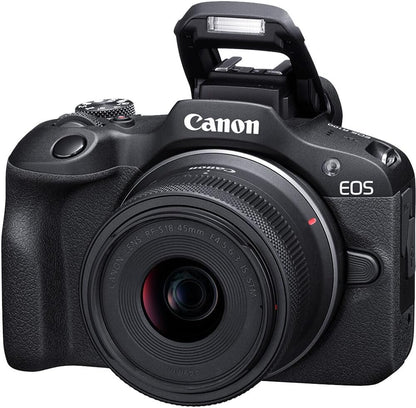 Canon EOS R100 Mirrorless Camera with 18-45 mm and 55-210 mm Lenses Kit - AU Version - New Condition