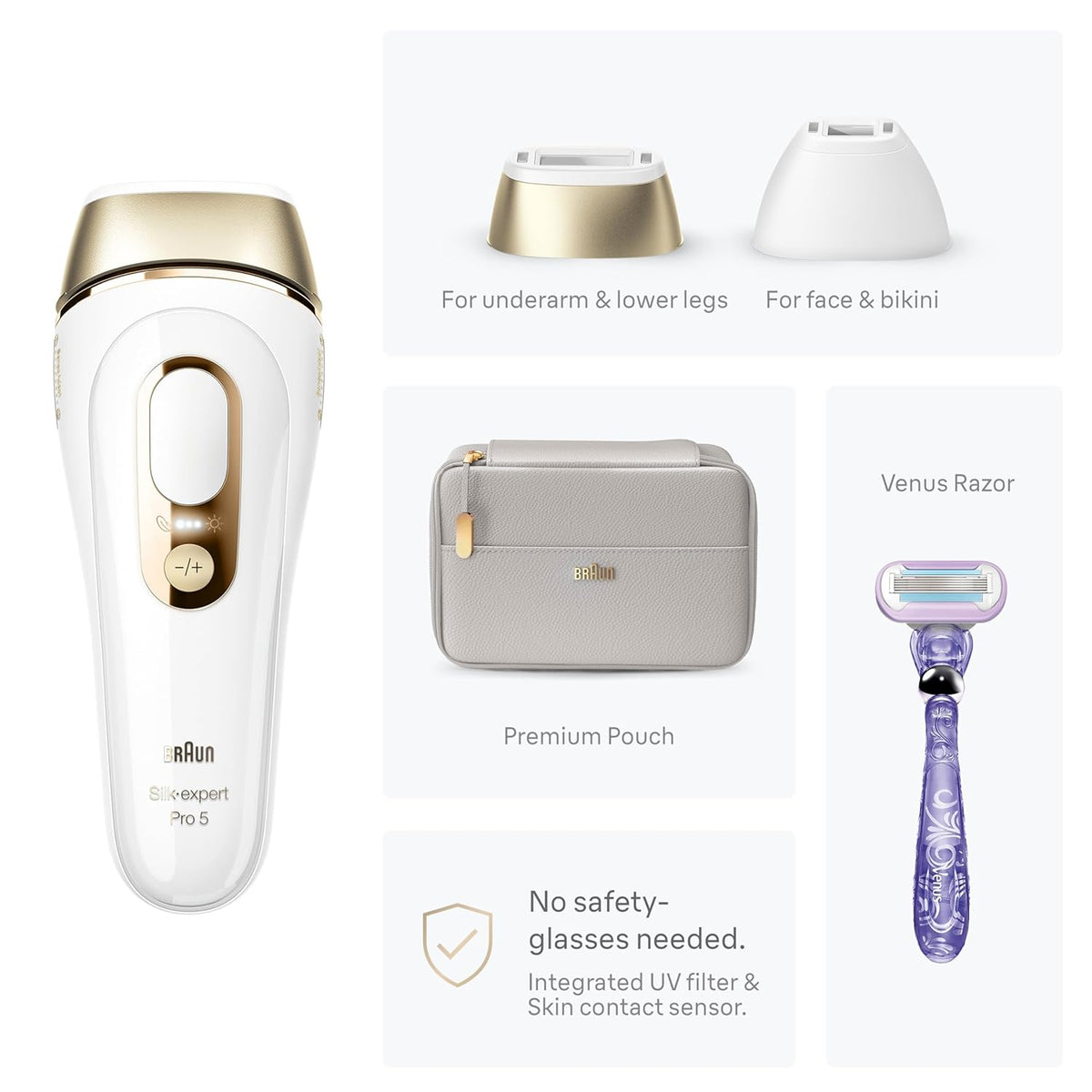 Braun Silk·Expert Pro 5 IPL Hair Removal Device - New Condition