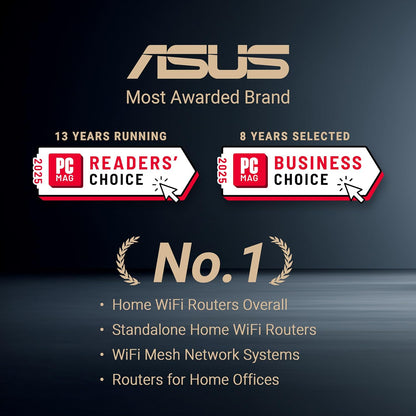 ASUS RT-BE86U WiFi 7 Dual-Band Router with 10GbE, AiMesh & VPN - Excellent Condition