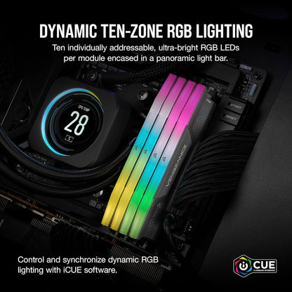 CORSAIR Vengeance RGB 96GB DDR5 RAM 6000MHz - Grey - New Condition